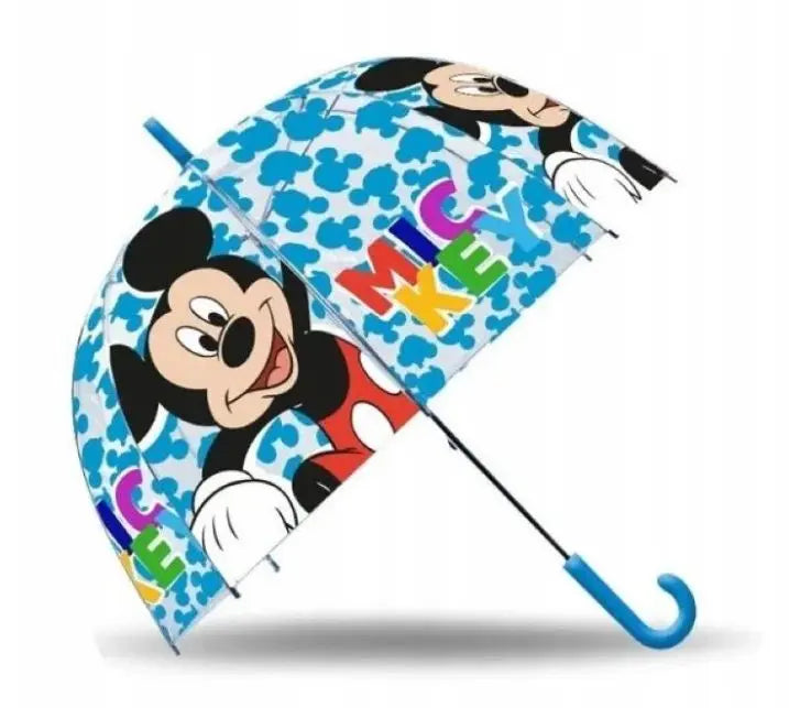 Myszka Mickey Parasolka przezroczysta automatyczna 48cm