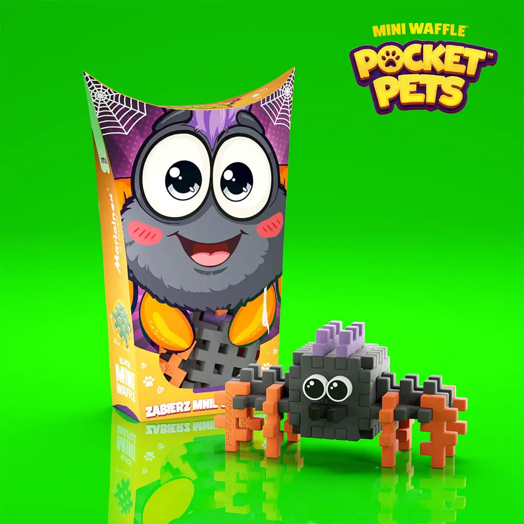 Klocki wafle mini pocket pets pająk