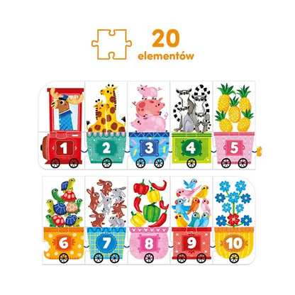 Puzzle - Cyferkowy pociąg