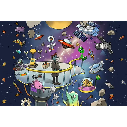 PUZZLE 100 UFT Bert in Space 16545