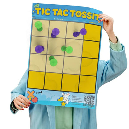 TOSSIT, Tarcza plakat kartonowy, Target i Tic-Tak-Toe