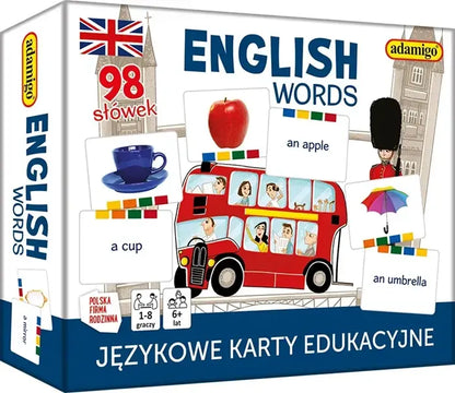 English words - językowe karty edukacyjne