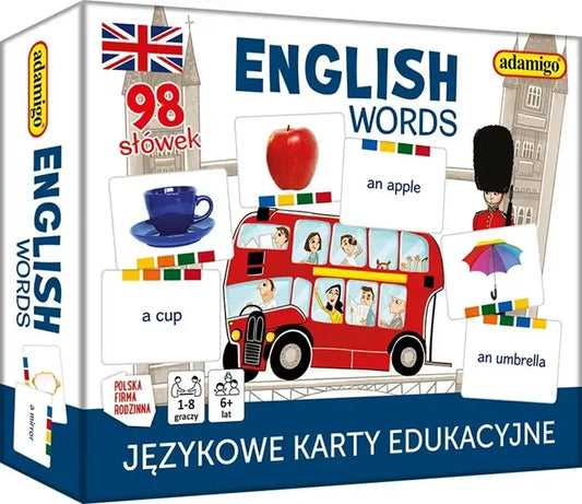 English words - językowe karty edukacyjne
