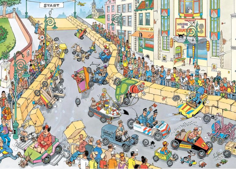 Jumbo jan van haasteren puzzle 1000 elementów wyścigi
