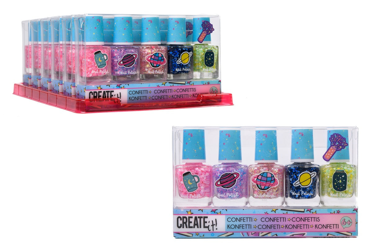 CREATE IT! lakier do paznokci confetti 5-pak 84159