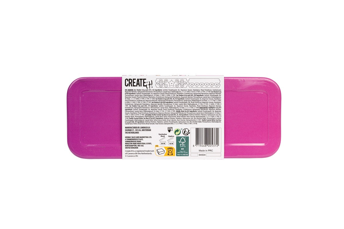 Create it! zestaw do makijażu w metalowym etui