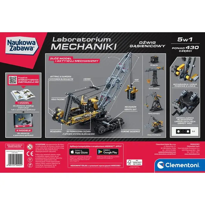 Laboratorium Mechaniki Dźwig gąsienicowy