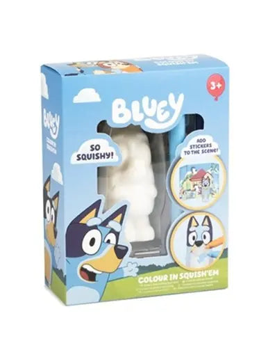 Bluey pokoloruj figurkę gniotka - 2 wzory