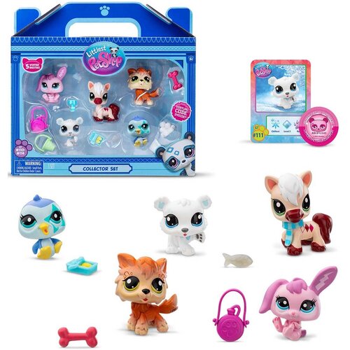 Littlest pet shop zestaw figurek collector set winter besties