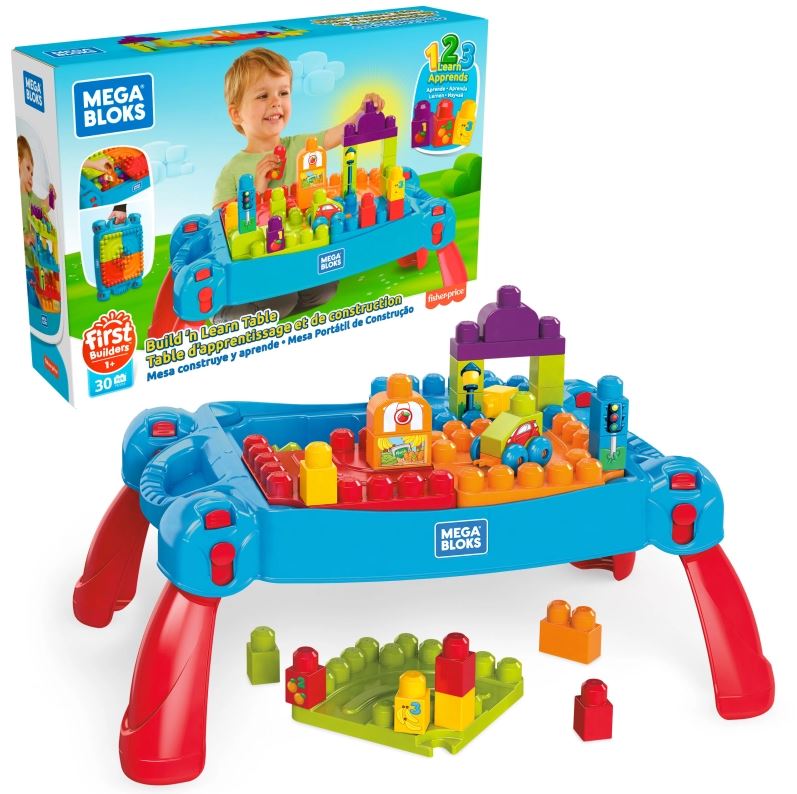 MEGA BLOKS stolik z klock.Buduj i ucz się FGV05 /2