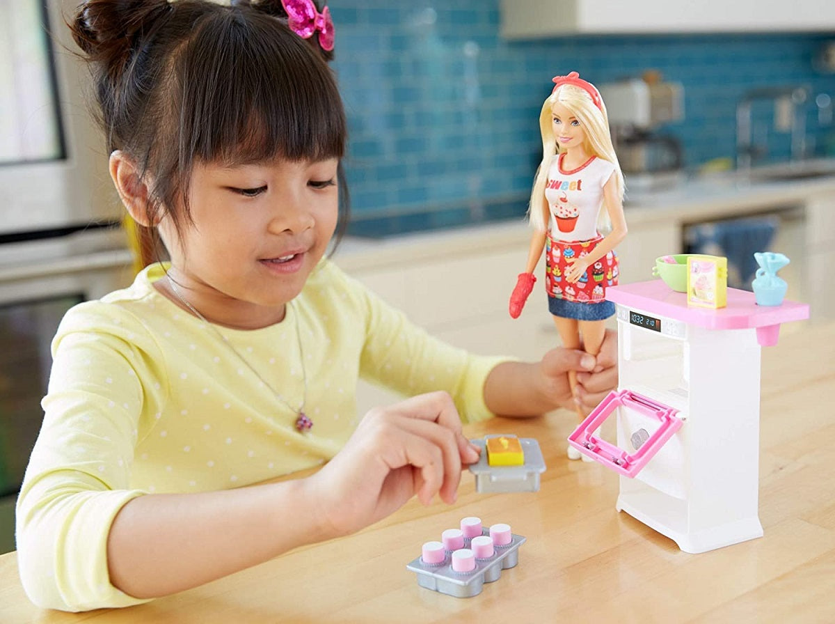 Barbie Domowe wypieki zestaw + lalka FHP57 /4