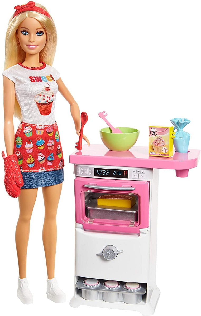 Barbie Domowe wypieki zestaw + lalka FHP57 /4