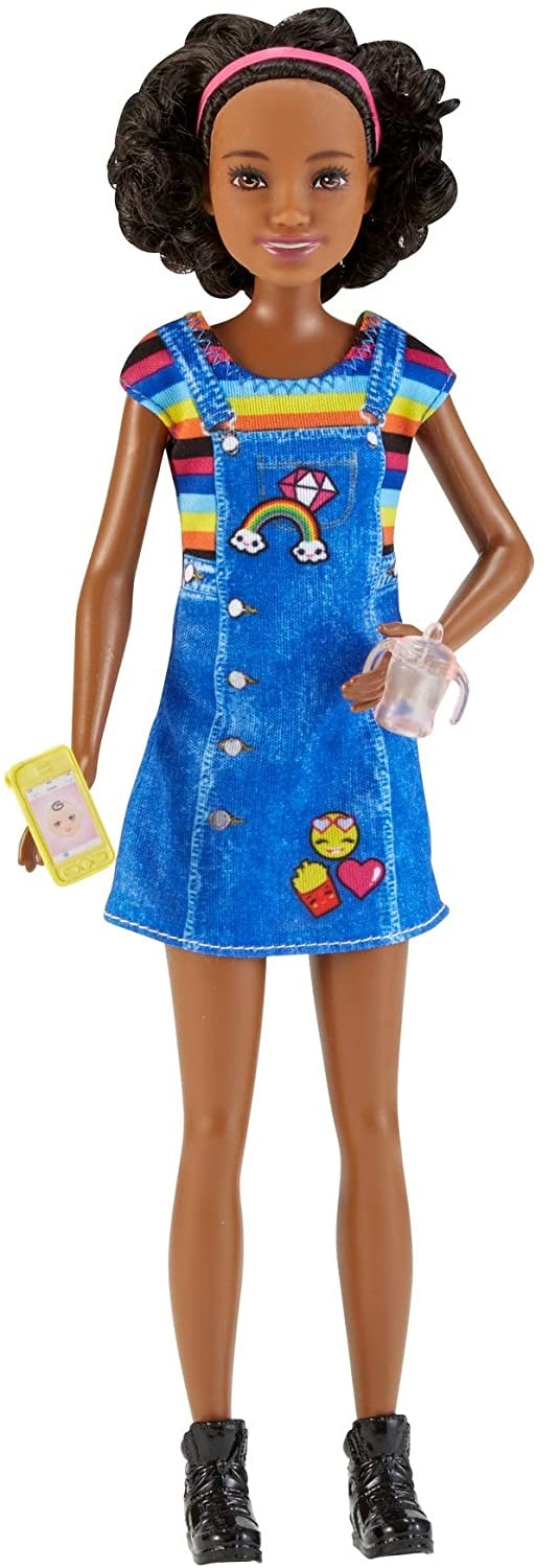 Barbie Skipper lalka opiekunka jeansowa FHY91