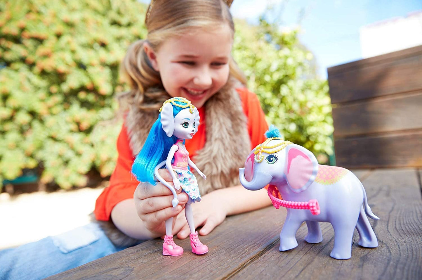 Barbie Enchantimals lalka+duże zwierz FKY72 FKY73