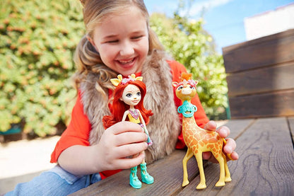 Barbie Enchantimals lalka+duże zwierz FKY72 FKY74