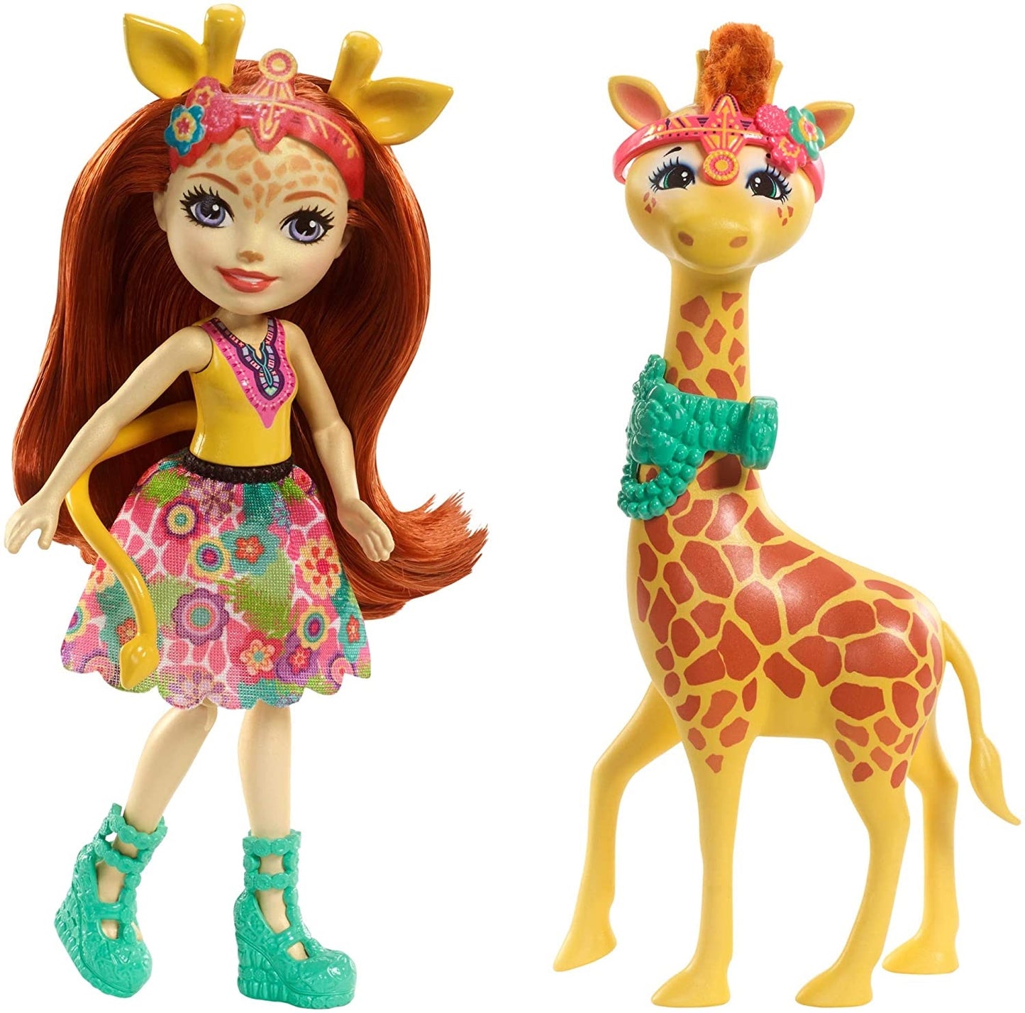 Barbie Enchantimals lalka+duże zwierz FKY72 FKY74
