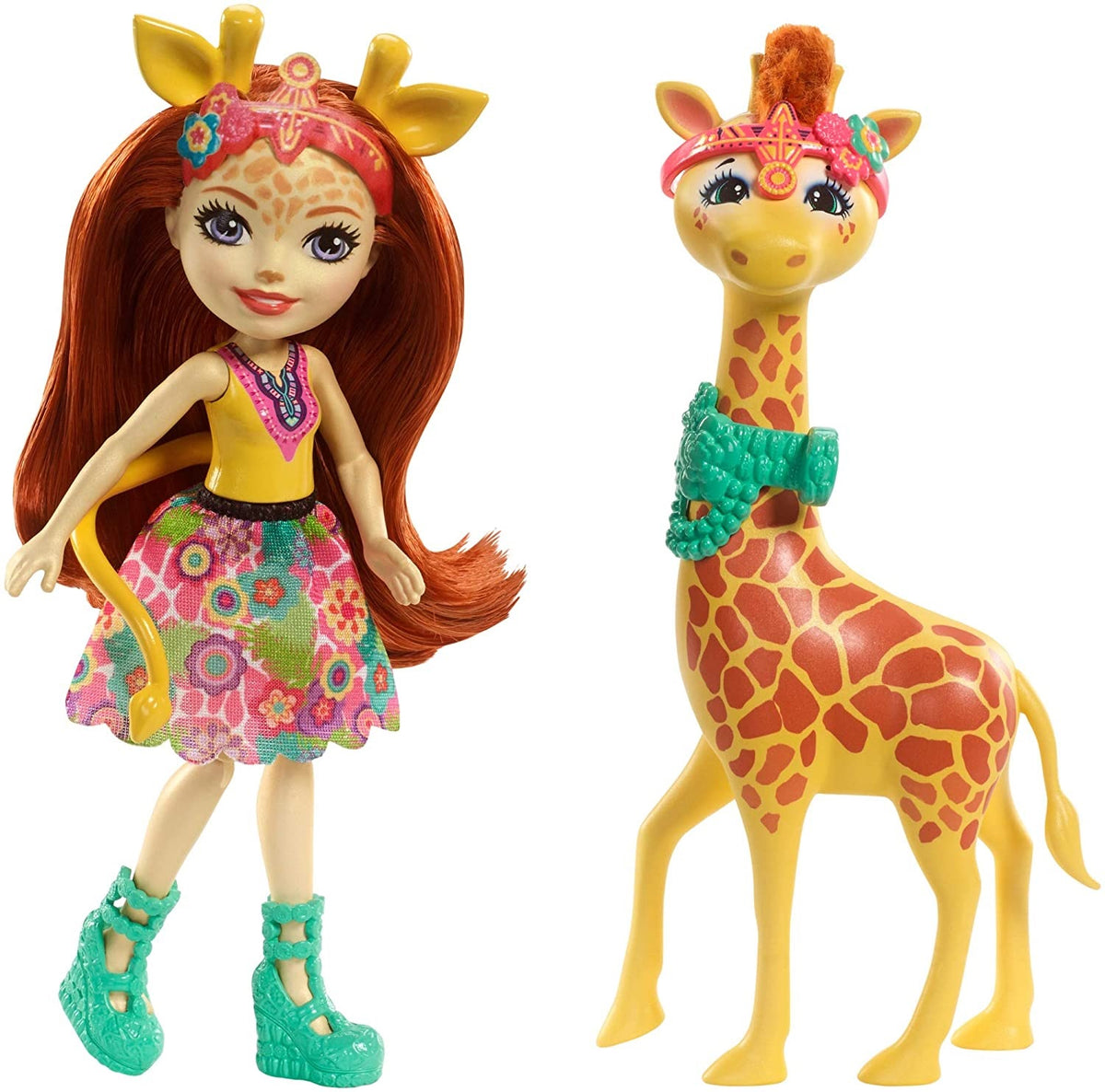 Barbie Enchantimals lalka+duże zwierz FKY72 FKY74