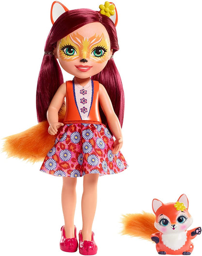 Barbie Enchantimals duża lalka+zwierz FRH53 FRH51
