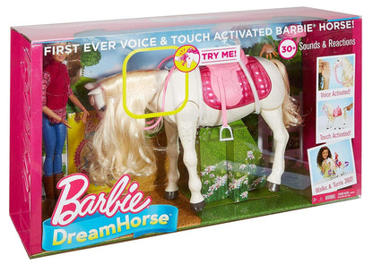 Barbie interaktywny koń Barbie+lalka FRV36