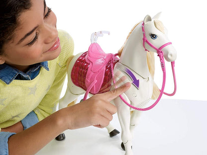 Barbie interaktywny koń Barbie+lalka FRV36