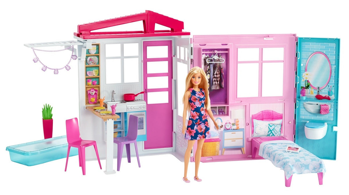 Barbie przytulny domek + lalka FXG55 /2