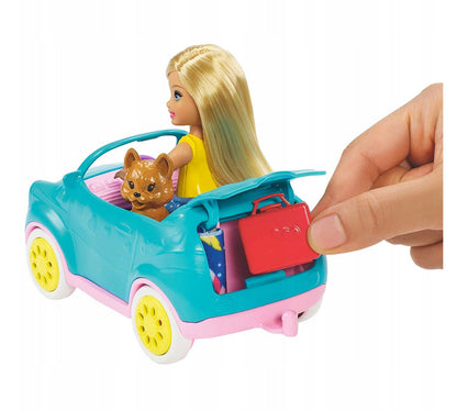 Barbie Chelsea z przyczepą kempingową FXG90