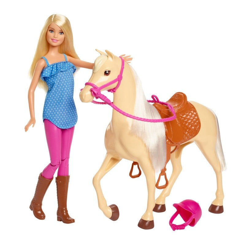 Barbie lalka + koń podstawowy