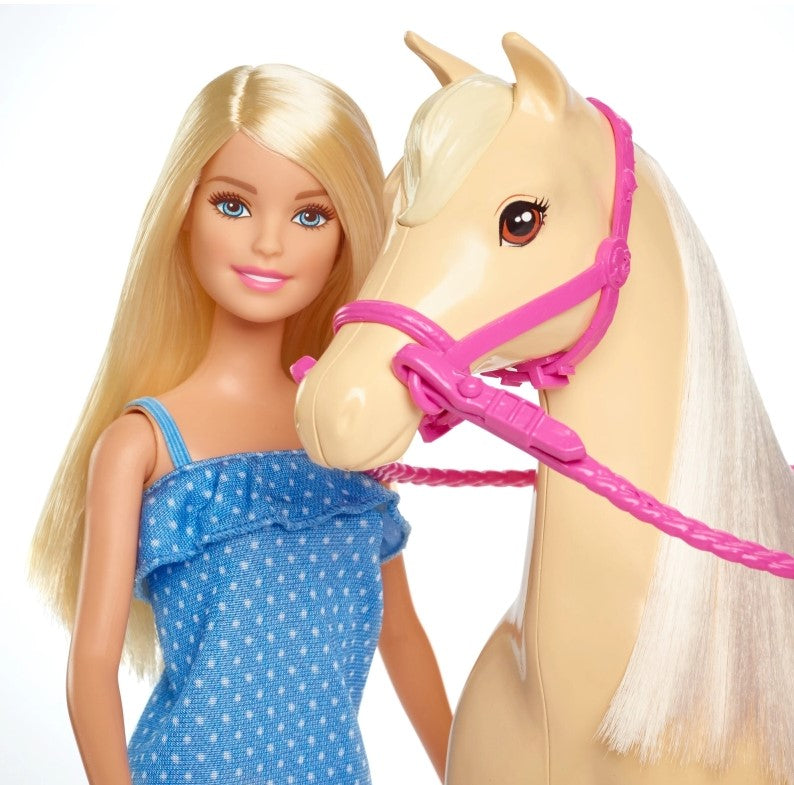 Barbie lalka + koń podstawowy