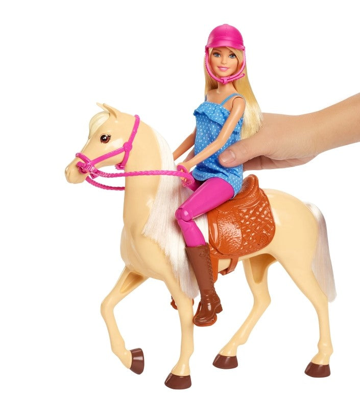 Barbie lalka + koń podstawowy