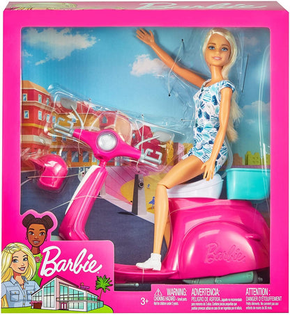 Barbie lalka + skuter GBK85 /4