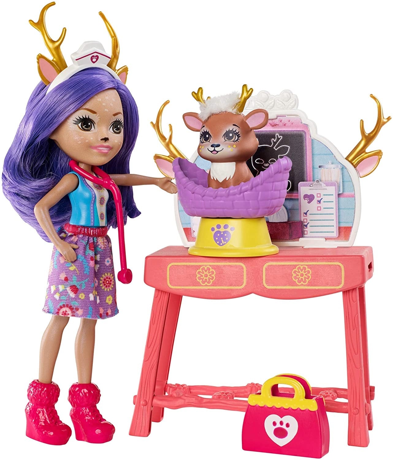 Barbie Enchantimals lalka+ zwierzątka GBX04 FCC62