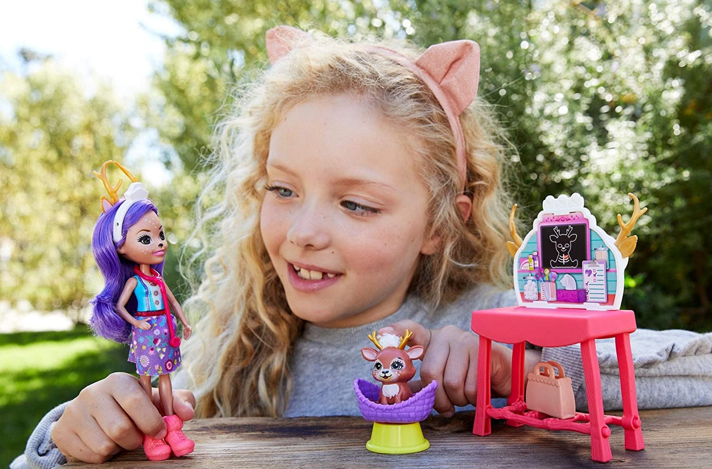 Barbie Enchantimals lalka+ zwierzątka GBX04 FCC62