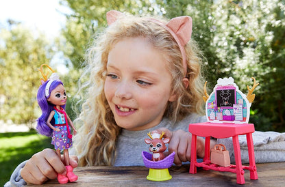 Barbie Enchantimals lalka+ zwierzątka GBX04 FCC62