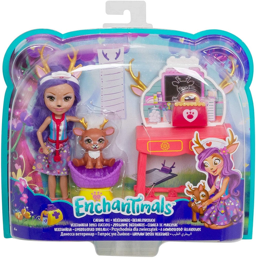 Barbie Enchantimals lalka+ zwierzątka GBX04 FCC62