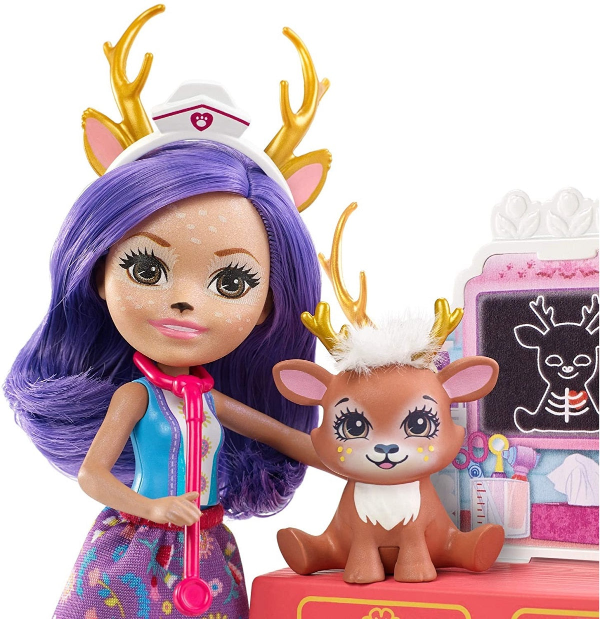 Barbie Enchantimals lalka+ zwierzątka GBX04 FCC62