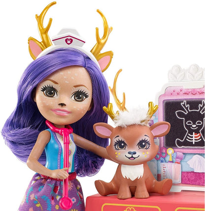 Barbie Enchantimals lalka+ zwierzątka GBX04 FCC62