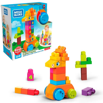 MEGA BLOKS Żyrafa klocki Licz i jedź GFG19 /2