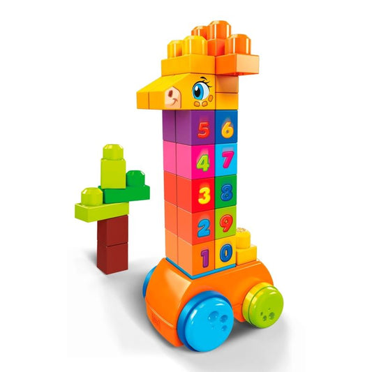 MEGA BLOKS Żyrafa klocki Licz i jedź GFG19 /2