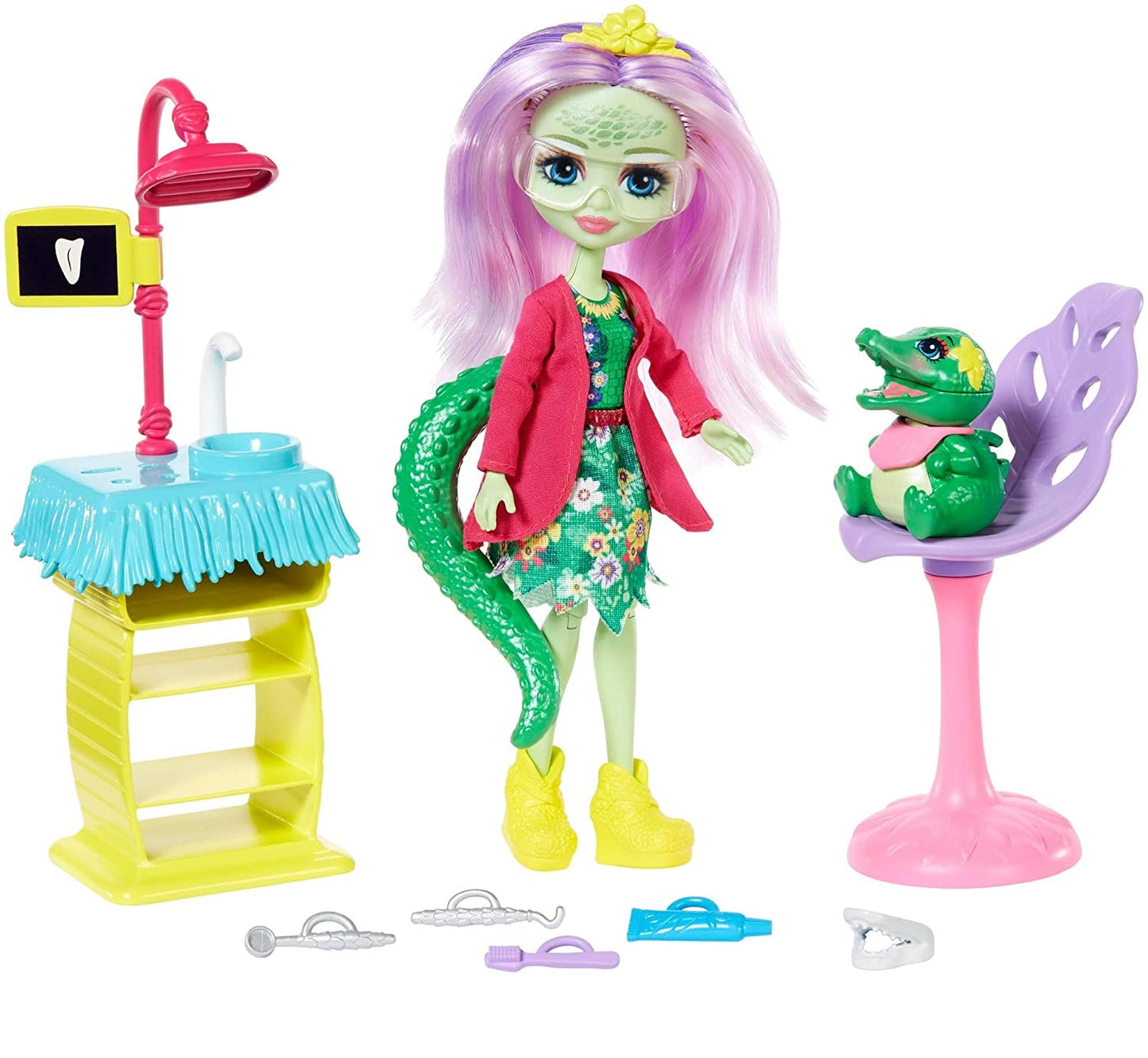 Barbie Enchantimals lalka +zwierzątka GFN55 FCC62