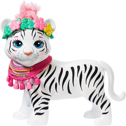 Barbie Enchant lalka+d.zwierz Biały tygrys GFN57/6