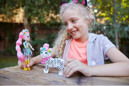 Barbie Enchant lalka+d.zwierz Biały tygrys GFN57/6
