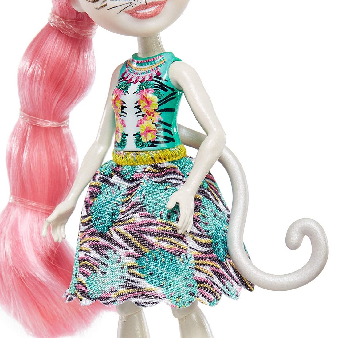 Barbie Enchant lalka+d.zwierz Biały tygrys GFN57/6