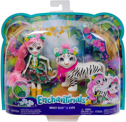 Barbie Enchant lalka+d.zwierz Biały tygrys GFN57/6