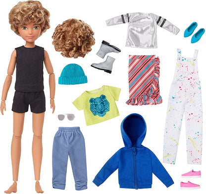 Barbie lalka Świat kreacji jasnobrąz.włosy GGG56