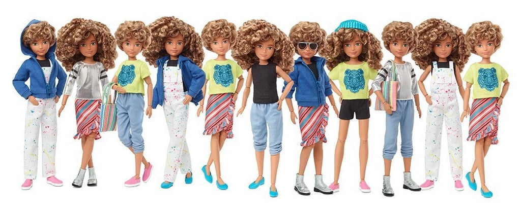 Barbie lalka Świat kreacji jasnobrąz.włosy GGG56