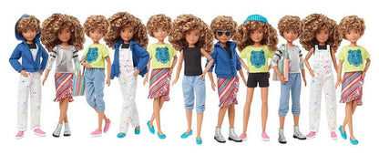 Barbie lalka Świat kreacji jasnobrąz.włosy GGG56