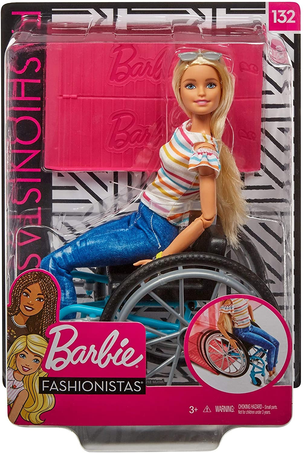 Barbie lalka na wózku inwalidzkim GGL22 /2