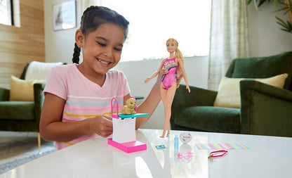 Barbie pływaczka zestaw z pieskiem GHK23 /6