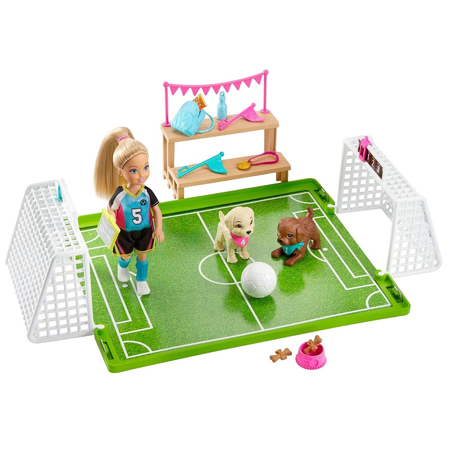 Barbie Chelsea+boisko piłka nożna GHK37 /4