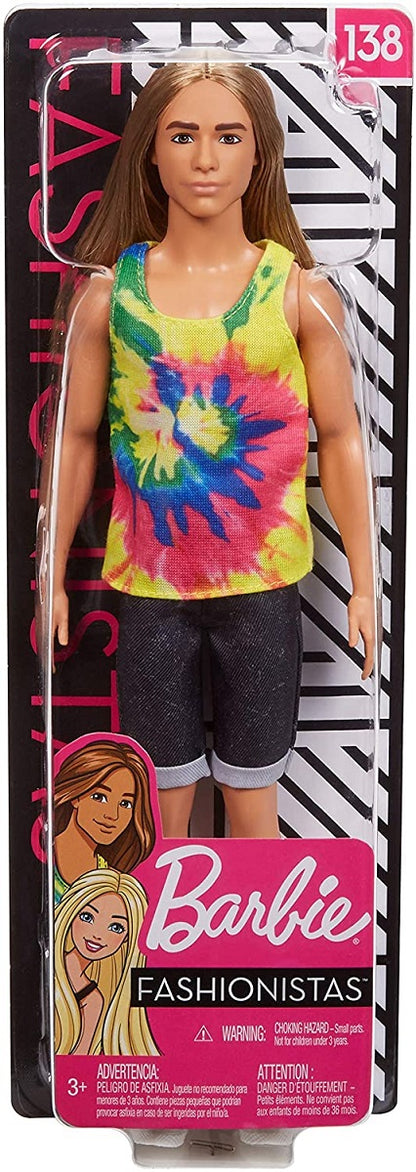 Barbie Ken stylowy długie włosy GHW66